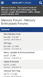 Mobile Screenshot of mercuryforum.com