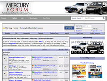 Tablet Screenshot of mercuryforum.com